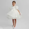 Sukienki dla dziewczynki biała warstwa ciasta sukienka dziecięca