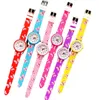 Schöne Schmetterlingsdruck Silikon Süßigkeit Jelly Quarz Uhren für Kinder Kinder Mädchen Studenten Party Geschenke Armbanduhr