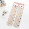 Kids Socks Girls socks cartoon owl dog print childrens pile socks semi cylindrical boys knee high socks children knee higher than cotton socks d240515