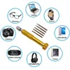 1PCS Watch Repair Handled Screweriver With 5 Bare Screwdriver Bits Phone Glasses Watch Watch Tool Sound Sound Remover Hand Tool Kit
