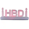 Party Decoration Sayok 3.6x1.5m opblaasbare verlichtingsletters Gelukkige verjaardagsbord met lichten voor de tuin