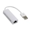 USB 2.0 Wired USB to RJ45 Network Card 10/100Mbps USB To RJ45 Ethernet Lan Adapter Network Card for PC Laptop Windows 7 8 10 11