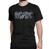 T-shirts masculins Retro AC DC Mens T-shirt Hourdet Metal Album de musique coton à manches courtes Summer Top Q240514