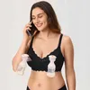 Maternity Intimates Hands Free Pumping Bra Breastfeeding Maternity Lace Cute Wireless Underwear Nursing Bra For Pregnant Women Y240515