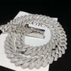 Hip Hop 925 Sterling Silber aus Moissanite Miami Cuban Chain Link