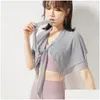 Skirts Skirt Waist Bandage Anti-Glare Hip-Ering Quick Dry Running Athletic Active Dancing Gym Workout Shawl Clothes Drop Delivery Ap Dh2Gl