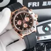 Mens stainless steel automatic mechanical calendar watch can