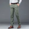 Męskie spodnie marka odzież zima ciepłe flce męskie press bawełniany biznes grube praca Korea swobodne spustę spustę