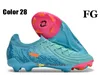 Presentväska män kvinnor fotboll stövlar Phantoms Luna Elite Fg Firm Ground Cleats Youth Kids Boy Girl Neymar Acc GX 2 Soccer Shoes Top Outdoor Trainers Botas de Futbol