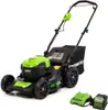 Lawn Mower GreenWorks 40V 21 Bezszczotek i bezprzewodowy (push) (75+narzędzia kompatybilne) 5.0AH ładowarkę, w tym zasilanie Lawna Q240514