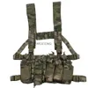 Тактическая сундук с сундукой сумка Molle Airsoft военный жилет с журналом для кобуры для кобуры Функциональная двусторонняя рация