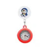 Party Favor Doraemon Clip Pocket Watches Nurse Watch On Alligator Medical Hang Clock Gift Lapel Brooch Quartz Movement Stethoscope Ret Otpei