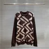 Vrouwenontwerpers Kleding Sweaters Hoogwaardige trui gebreide Outdarse Vrouw Vrouwelijke herfst Winter Keep warme jumpers Design pullover gebreide