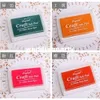 wholesale Free Shipping 800pcs New Nice color big craft Ink pad/ Stamp inkpad set for DIY funny work