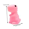 Lampes de table mignon dinosaure Light - Protection des yeux lampe de table pour les chambres - lampe de table à LED rose