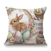Pillow Happy Easter Day Cute Home Decoration Sofa Throw Case Lovely Cozy Children Room Chair Cover