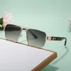 Óculos de sol piloto quadrado da moda quadro de metal de retalhos e pc pernas de moda de moda drive drive de sol