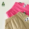 Pantalon Amila 2024 Été Nouveau bébé pour garçons et filles décontractés en coton massif en coton pour enfants pantalon 0-6yl240502