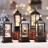 Tafellampen kerstversieringen voor thuis lantaarn led kleine olielamp licht kaarsen Kerstmisboom ornamenten Santa Claus eland jaar cadeau