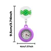 Relógios da mesa Relógios Candy Clipe Pocket Watches Alligator Medical Hang Clock Gree