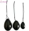 Himabm 3pcs Natural Obele Obsidien Jade Egg Pelvic Floor Muscle Vaginal Ben Wa Yoni Egg pour Kegel Exercice post-partum 216152840