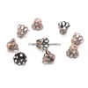 Bead Caps 1000Pcslot Metal Cup Hollow Flower Spacer Beads End Pendant Diy Charms Connectors Jewelry Finding 5X6Mm7504066 Drop Deliver Dhtzm
