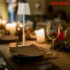 Bordslampor Jianbian LED Restaurang Bordslampa Touch Diming Raddbar hotell Bar Bedside Decoration Dimble Cordless Desk Lamp Wireless