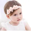Hårtillbehör koreanska baby pannband tillbehör nyfödd blomma pannband baby flicka hår tillbehör diy smycken barns foton D240514
