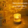 Table Lamps Water Ripple Ambient Light - Revolving Table Lamp for Bedroom Shadow Mood and Bedside Night Light - Relaxing and Soothing Home Decor