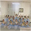 Bühnenverschleiß 2023 Blue Ballerina Kleid Girls Ballett Rock Langer Tanz für Kinder Frauen Performance Kostüme Schlinge Bauch Drop Lieferung DHVRL