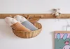 Rattan appelvorm opslag mand handgemaakte natuurlijke fruitorganisator babykamer kinderkamer decoratie geweven organisatoren thuis muur decor t1400301