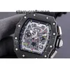 Montres multifonction sur les bracelets de luxe Mentiers High Fashion Outdoor Sports Watch Red Devil Carbon Fibre Watch BLX776 RMRM