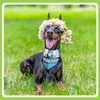 Dog Apparel 50Pcs Summer Beach Bandana Bulk Fruit Floral Plaid Bibs Adjustable Triangle Scarf For Small Medium Large Pet