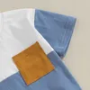 Set di abbigliamento 0-36 mesi BAMBINI OUTFIT SUGGERIMENTI T-Shirt a manica corta e pantaloncini elastici Set di abiti estivi per bambini