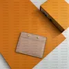 Porta della carta di credito classica in cuoio in cuoio in cuoio per i designer unisex stampato universale Borsa per carta del portafoglio 81022