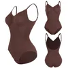 Shapers femininos Sexy Bodysuit sem costas Shapewear para mulheres barriga de barriga sem costura Shaper Camis Top lombal