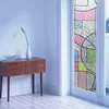 Fensteraufkleber Sunice Home Decal Film Haushaltsbad Glas Statische Aufkleber Privatsphäre befleckte Zimmer Folie umweltfreundlich