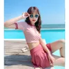 Preppy Puppy Purbido Split Skirt Swimming Swimming Suit Tething Women's Hot Spring Wrape Sexy Sexy and Formance Instagram Fairy Style H515-21