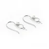 Mücevher Ayarları Küpe 925 Sterling Sier Zircon Fishhook Boncuk kapalı Yarım delinmiş İnciler için 5 Çift 5 Çift Bırak Teslimat OT2JX