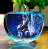 12星座の芸術と工芸品の透明な希少なクリスタルガラスリンゴモデル図形の重み天然石と鉱物PO CU7234812