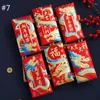 Gift Wrap 6pcs Chinese Year Luck Red Envelopes 2024 Dragon Money Pocket Traditional Embossed Bag Kid