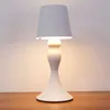 Bordslampor nordiska moderna leddekorativa bordslampa batteri drivs sovrummet sovrum sömn touch dimmad studie skrivbord metall bordslampa