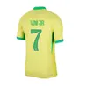 Brazylia koszulka piłkarska 2024 Copa America Cup Neymar Vini Jr Kids Zestaw dla dzieci 2025 Brasil National Team Football Shirt 24/25 Home Away Wersja Rodrygo Martinelli