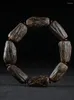 Strand Natural Nha Trang Agarwood Beads Fidelity Black Oil Old Materials With Shape Bracelet Men's Submerged Type