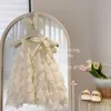 Girls '2023 Summer Children's Princess Baby Fashionable Sling Long Dress DZ995