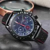 2024 Mens Six Needle Timing Multi Functional Belt Watch