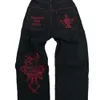 Explosiver Alla broderier Skull Head Cotton Men's Straight Tube Chaopai Casual Workwear Pants