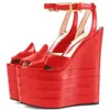 Women Ankle Sandals Strap Height Increasing Platform Peep Toe Wedding Evening Party Dress Shoe Plus Size Lady 2-CHC-13 ca7f