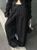 女性用パンツhouzhouヴィンテージストライプ特大スーツ若々しい女性韓国スタイルのズボン
