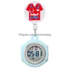 Party Favor Creative Design Nurse Doctor Students Hospital Medical S Office Badge Reel Retractable Digital Fob Pocket Watches Clock Gi Otgc5